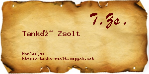 Tankó Zsolt névjegykártya