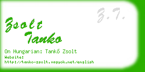 zsolt tanko business card